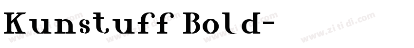 Kunstuff Bold字体转换
